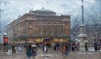 Place du Chatelet von Eugene Galien Laloue